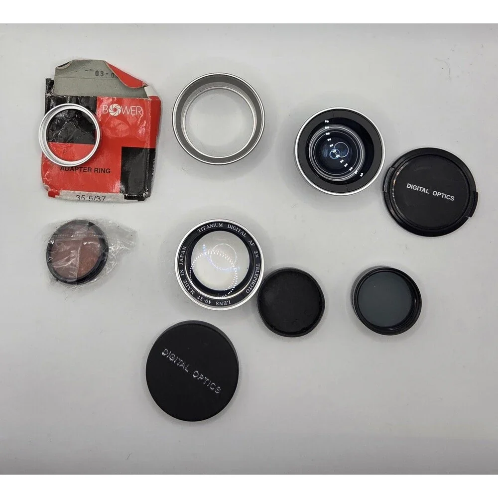 Olympus Camedia C-700 Ultra Zoom Vintage Digital Camera Bundle W/ Bag Lenses CCD